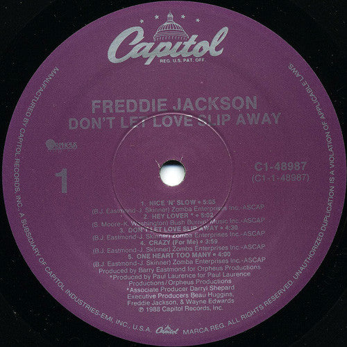 Freddie Jackson - Don't Let Love Slip Away (LP, Album)