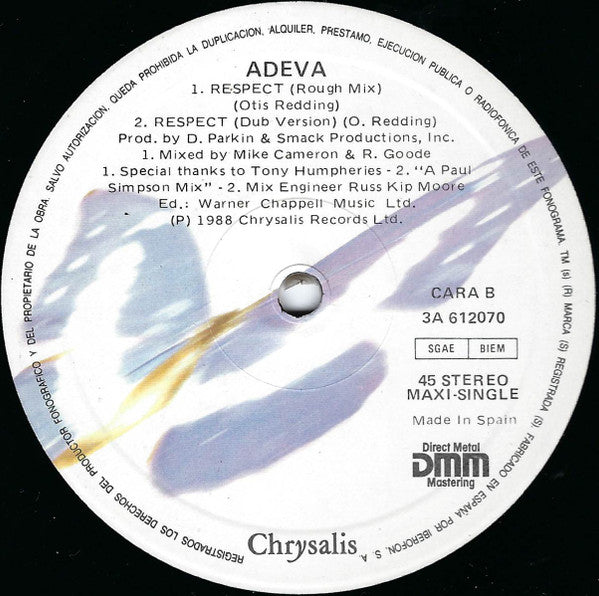Adeva - Respect (12", Maxi)