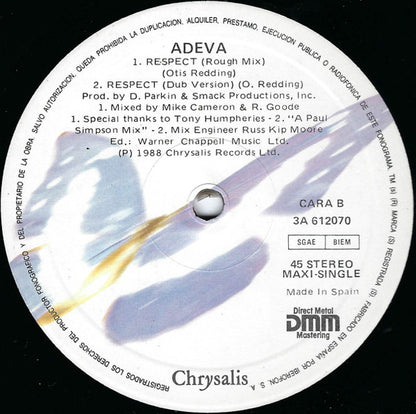 Adeva - Respect (12", Maxi)