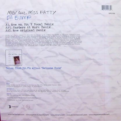 Mr. V (4) Featuring Miss Patty : Da Bump (Part Two) (12", Single)
