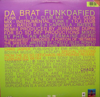 Da Brat - Funkdafied (12", Single)