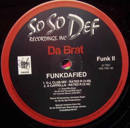 Da Brat - Funkdafied (12", Single)
