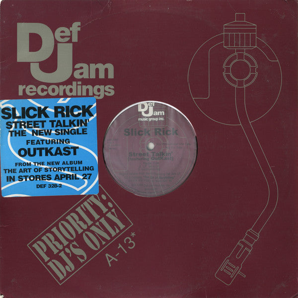 Slick Rick : Street Talkin' / I Own America (12", Promo)