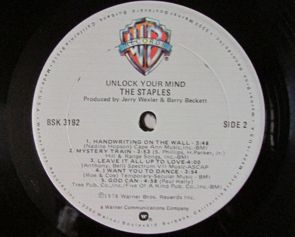 The Staples - Unlock Your Mind (LP, Album, Car)