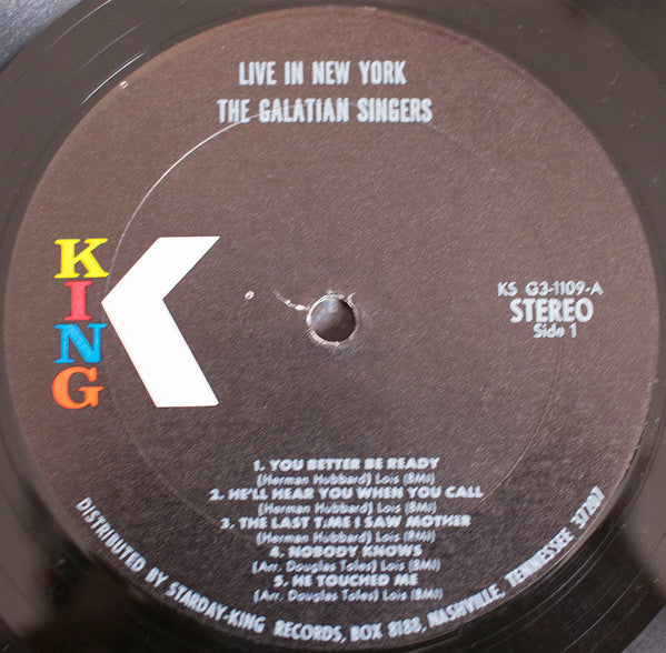 Galatian Singers - Live In New York (LP, Album)