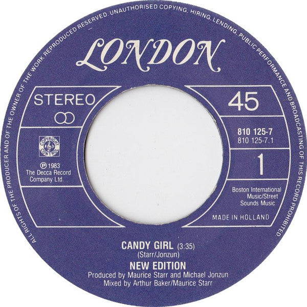 New Edition - Candy Girl (7")