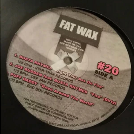 Various - Fat Wax #20 (12", Comp, Promo)