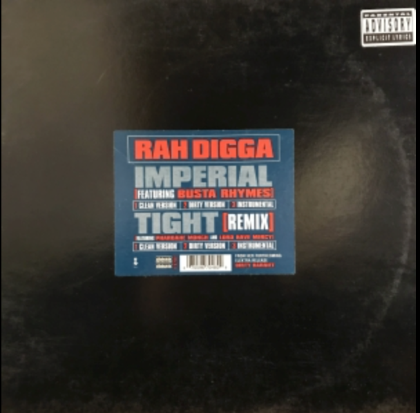 Rah Digga - Imperial / Tight (Remix) (12", Maxi)